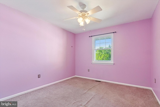 131 Red Haven Dr, North Wales, PA 19454 - carpeted spare room featuring a ceiling fan and baseboards