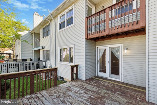 131 Red Haven Dr, North Wales, PA 19454 - view of wooden deck