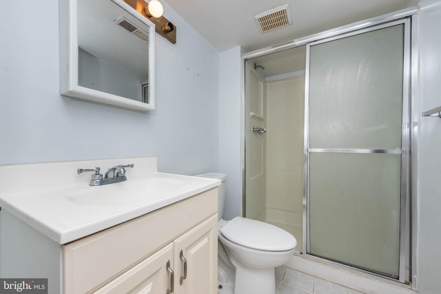 7037 Macbeth Way, Sykesville, MD 21784 - full bathroom with a shower stall, tile patterned flooring, toilet, and vanity