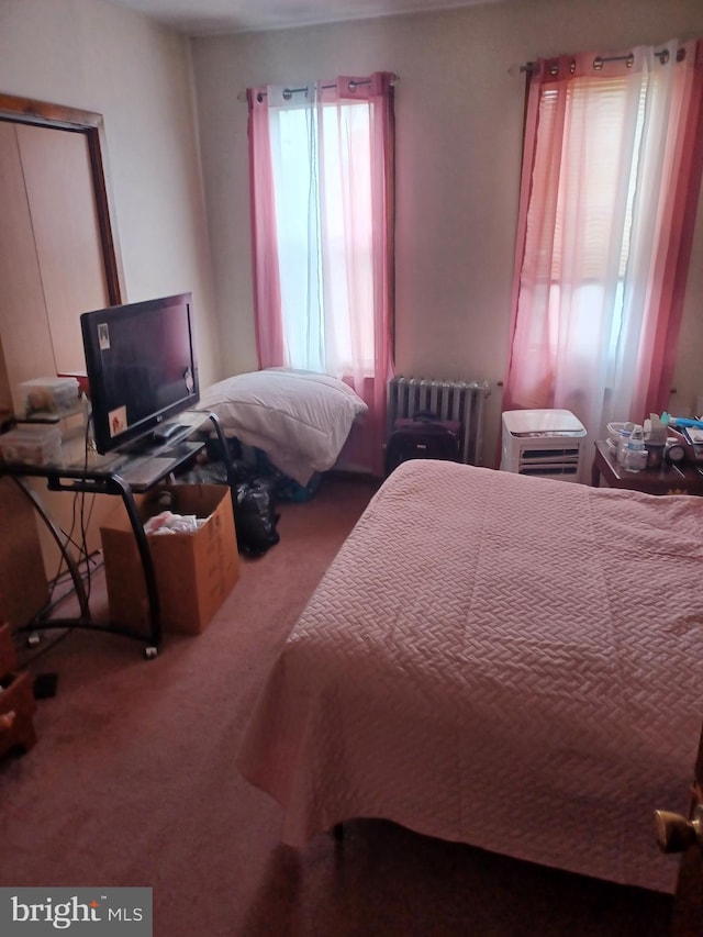 8231 Craig St, Philadelphia, PA 19136 - bedroom featuring radiator and carpet flooring