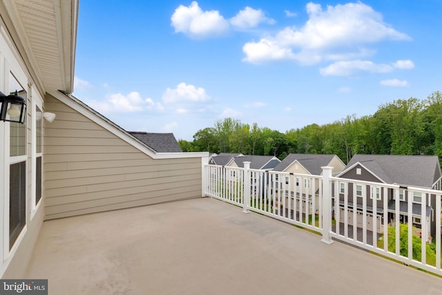 1552 Meadowlark Glen Rd, Dumfries, VA 22026 - view of patio with a balcony and a residential view