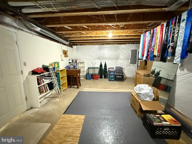 5280 Gunston Hall Dr, Woodbridge, VA 22193 - unfinished basement featuring electric panel