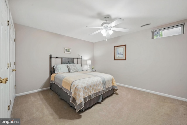 5280 Gunston Hall Dr, Woodbridge, VA 22193 - carpeted bedroom with baseboards and ceiling fan