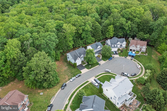 5280 Gunston Hall Dr, Woodbridge, VA 22193 - aerial overview of property's location featuring a forest and nearby suburban area