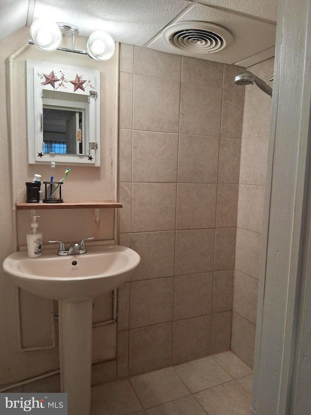234 Bethel Grange Rd, Winchester, VA 22603 - bathroom featuring tiled shower and tile patterned floors