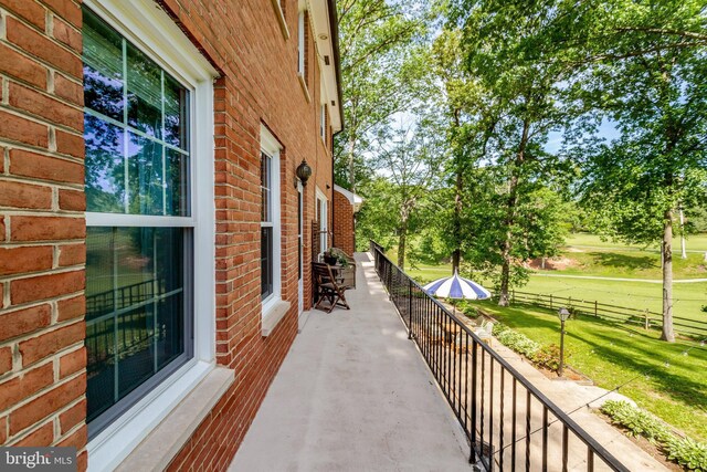 104 River Forest Ln, Fort Washington, MD 20744 - view of patio / terrace featuring view of wooded area