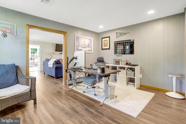 104 River Forest Ln, Fort Washington, MD 20744 - office space with wood finished floors, a baseboard radiator, and baseboards