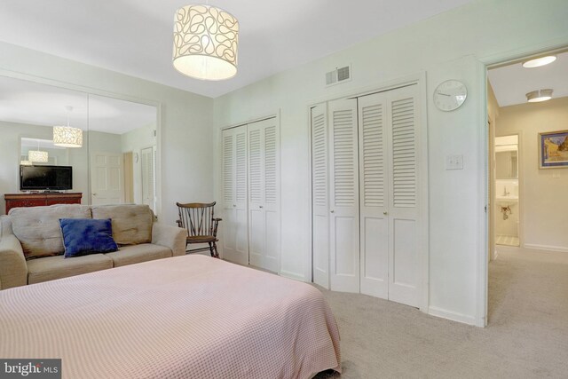 104 River Forest Ln, Fort Washington, MD 20744 - carpeted bedroom with two closets and baseboards