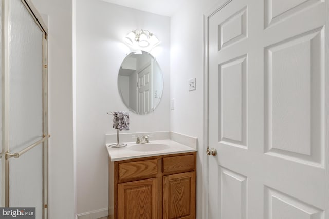 bathroom featuring vanity