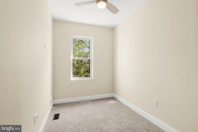 3827 Boarman Ave, Baltimore, MD 21215 - carpeted empty room featuring ceiling fan and baseboards