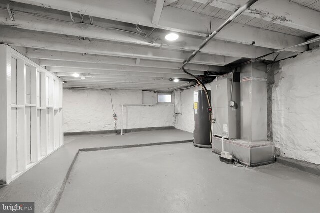 3827 Boarman Ave, Baltimore, MD 21215 - below grade area with water heater and heating unit