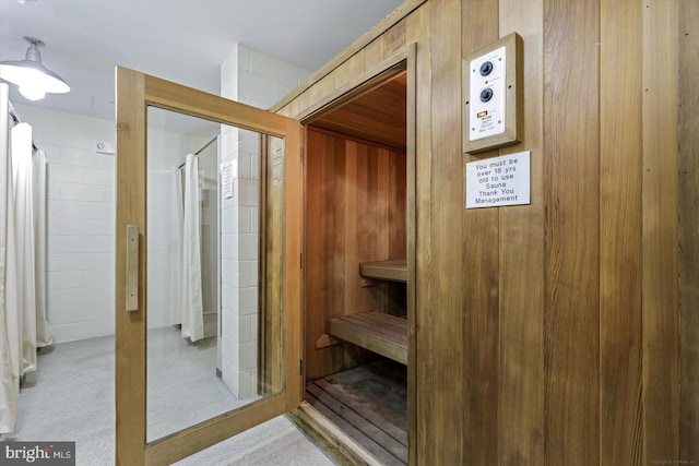 6 Fountain Dr E Unit 2B, Ocean City, MD 21842 - sauna featuring carpet flooring and wood walls