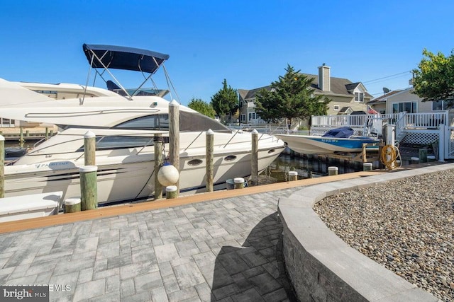 view of patio featuring a residential view