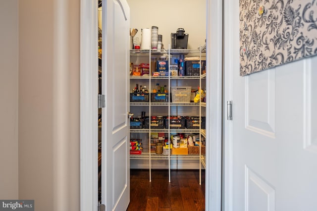 view of pantry
