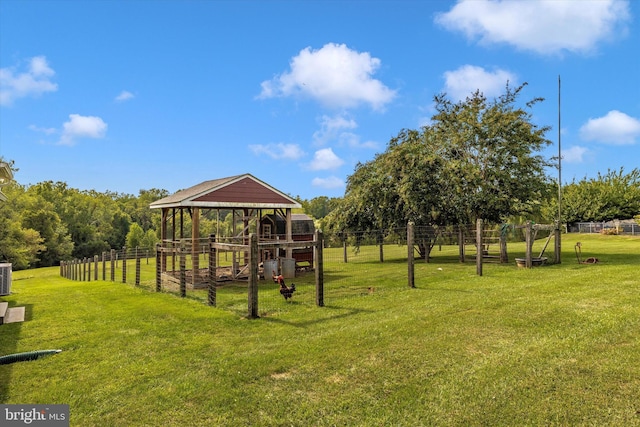 view of play area