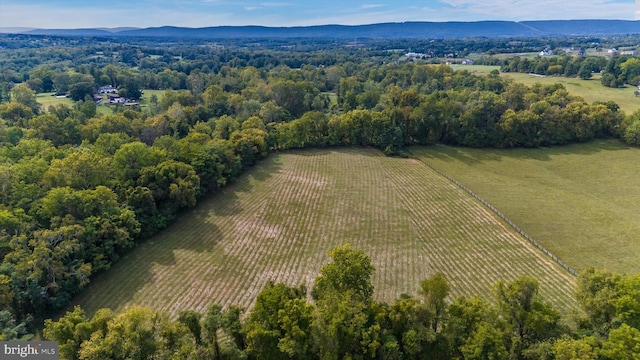 overview of rural landscape featuring extensive farmland and mountains