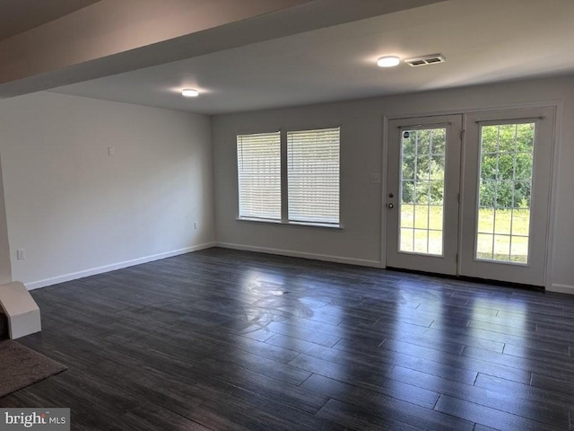 51 Healey Ct, Bunker Hill, WV 25413 - unfurnished living room featuring dark wood-style floors and baseboards