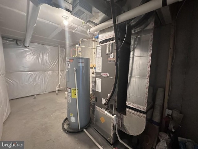 51 Healey Ct, Bunker Hill, WV 25413 - utility room with water heater and heating unit