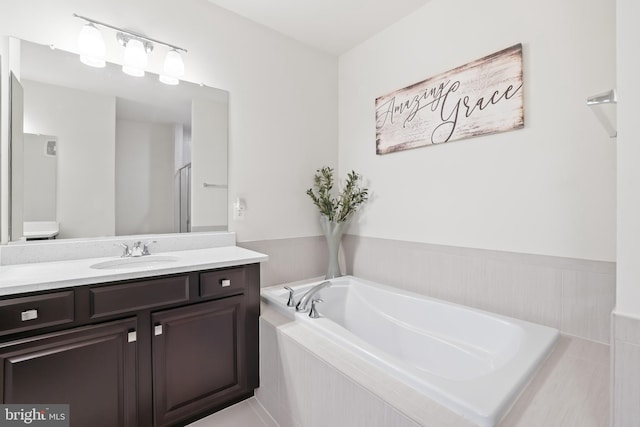 1102 Ribbon Limestone Ter SE, Leesburg, VA 20175 - full bathroom with vanity and a garden tub