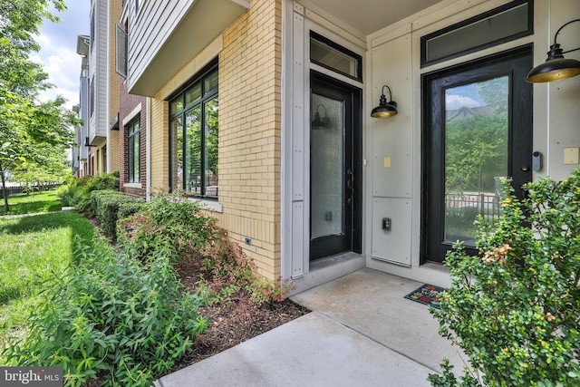 1102 Ribbon Limestone Ter SE, Leesburg, VA 20175 - property entrance featuring brick siding