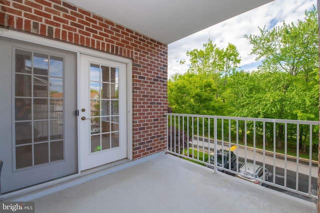 view of balcony