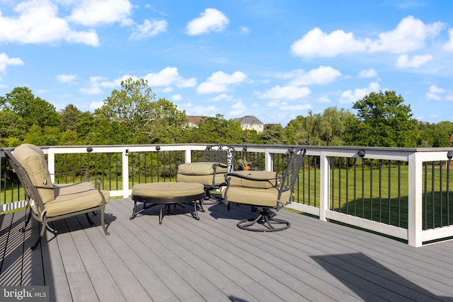 20550 Wildbrook Ct, Ashburn, VA 20147 - wooden deck featuring a yard