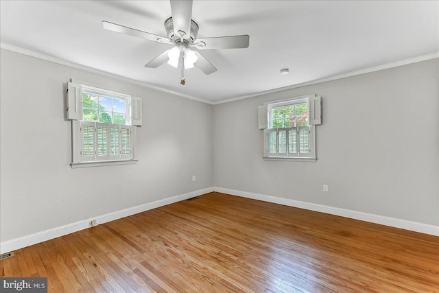 1795 Hillcrest Ln, Aston, PA 19014 - spare room with ornamental molding, healthy amount of natural light, and baseboards