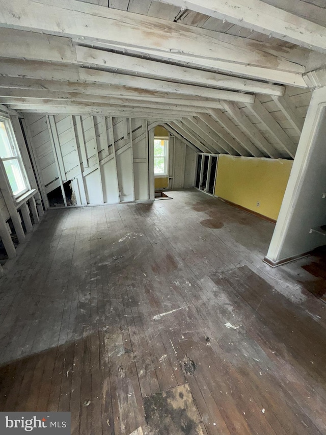 view of attic