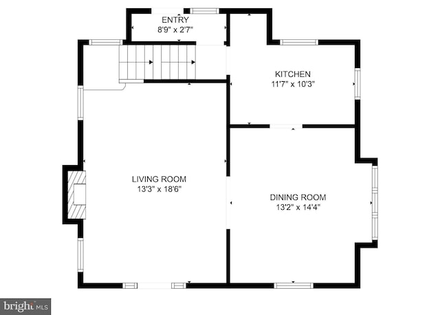 119 Burke, Towson, MD 21286 - property floor plan