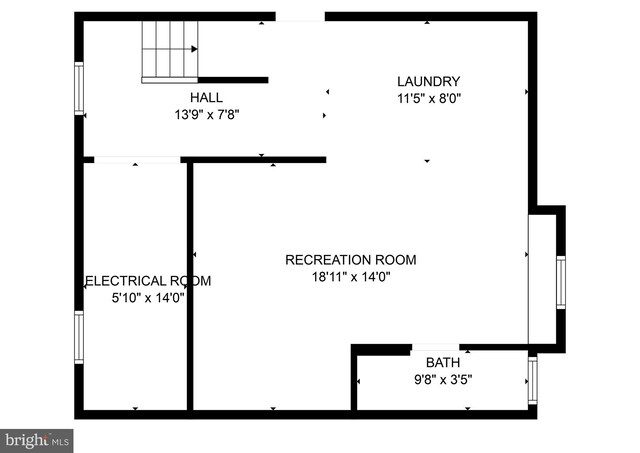 119 Burke, Towson, MD 21286 - floor plan / room layout