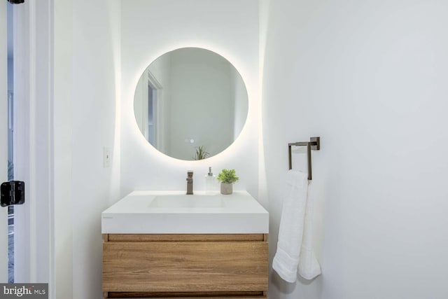 bathroom featuring vanity