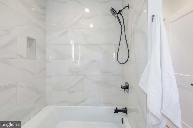 bathroom featuring tub / shower combination