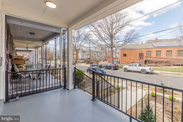 balcony with covered porch