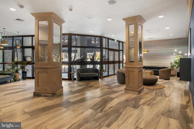 205 E Joppa Rd Unit 608, Towson, MD 21286 - community lobby featuring a wall of windows