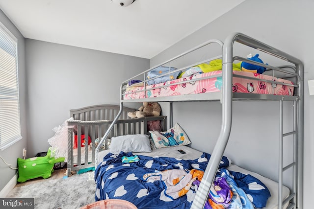 bedroom with baseboards