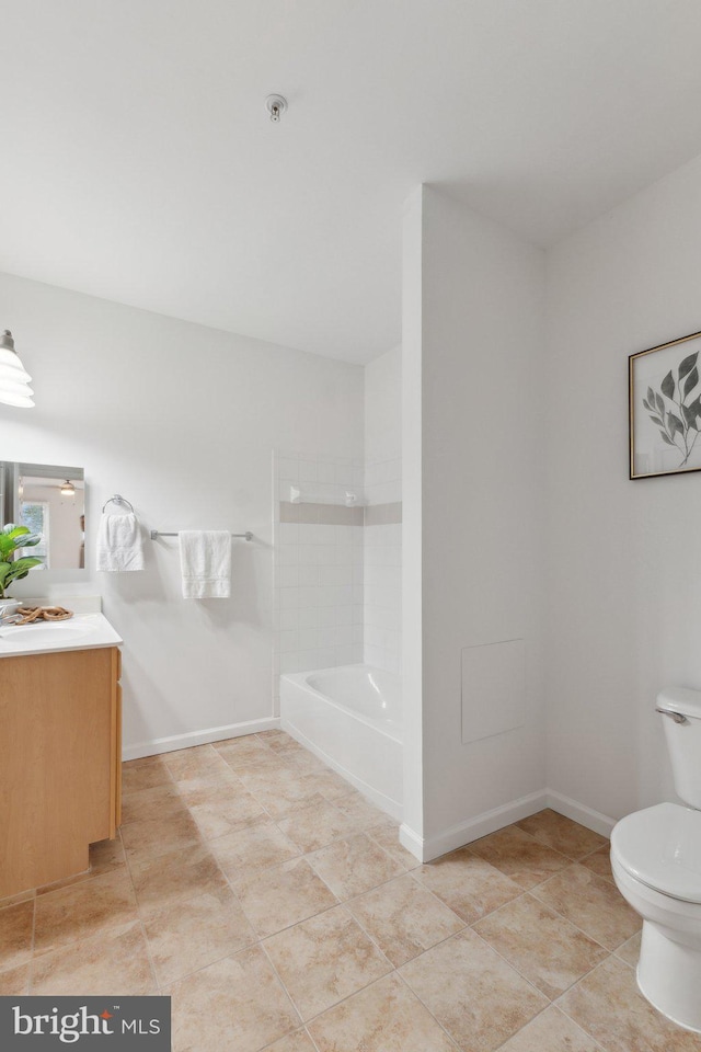 2301 25th St S Unit 4-303, Arlington, VA 22206 - bathroom featuring vanity, toilet, and tile patterned flooring