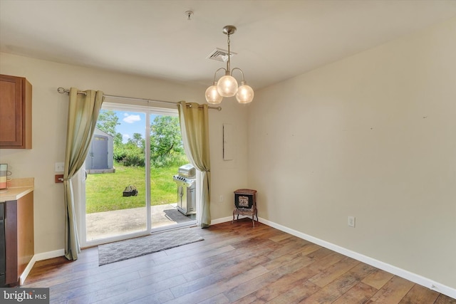 1550 Matthew Dr, York, PA 17404 - unfurnished dining area featuring light wood-style floors and baseboards