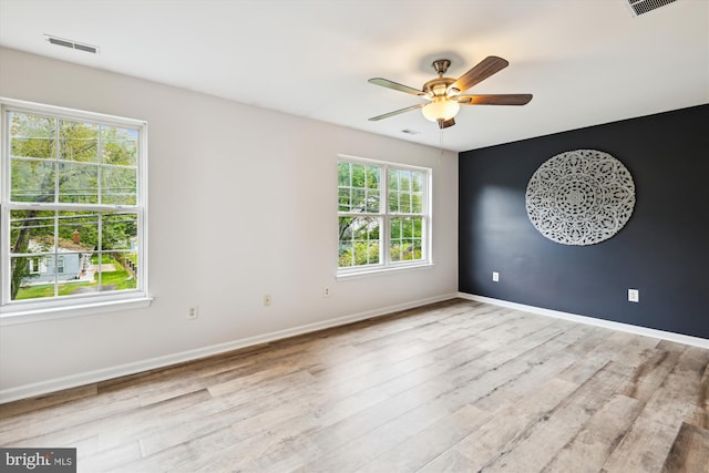 3331 Arundel On The Bay Rd, Annapolis, MD 21403 - empty room with a ceiling fan, wood finished floors, and baseboards