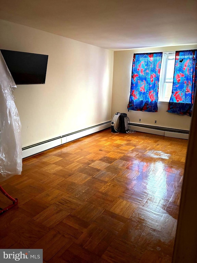 446 N Daggett St, Philadelphia, PA 19151 - unfurnished room featuring a baseboard heating unit