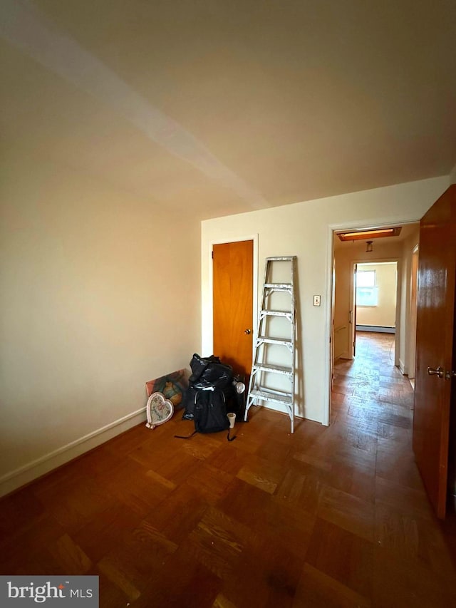 446 N Daggett St, Philadelphia, PA 19151 - spare room with baseboards and a baseboard heating unit