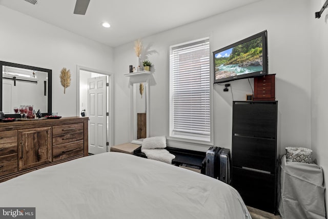 1807 N 27th St, Philadelphia, PA 19121 - bedroom with recessed lighting and ceiling fan