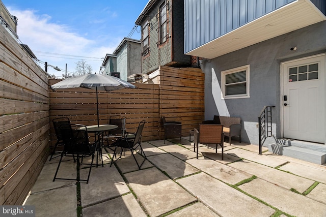 1807 N 27th St, Philadelphia, PA 19121 - view of patio / terrace featuring a fenced backyard and outdoor dining space