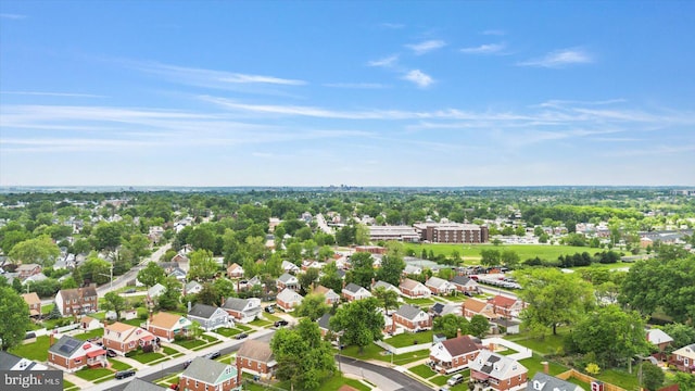 aerial view of residential area