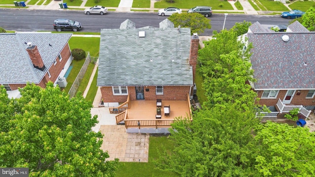 aerial view of property and surrounding area