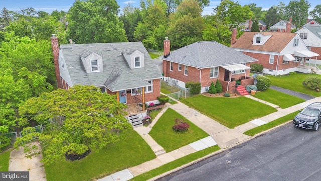 aerial view of property and surrounding area