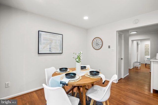 3901 Bradwater St, Fairfax, VA 22031 - dining area featuring wood finished floors and recessed lighting