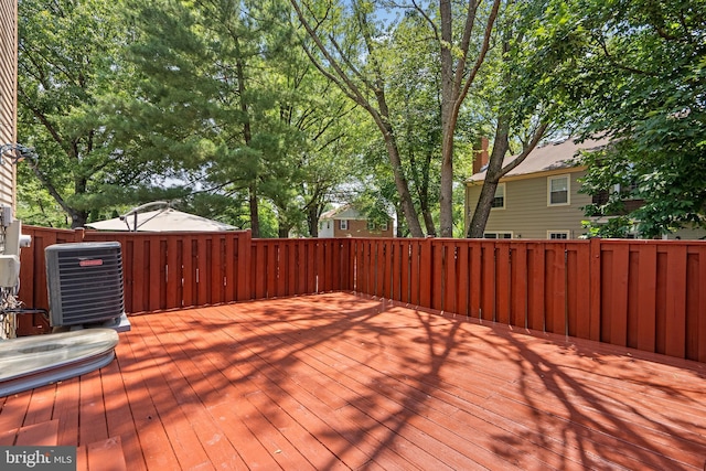 3901 Bradwater St, Fairfax, VA 22031 - view of wooden terrace