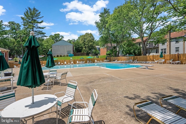3901 Bradwater St, Fairfax, VA 22031 - community pool featuring a patio area