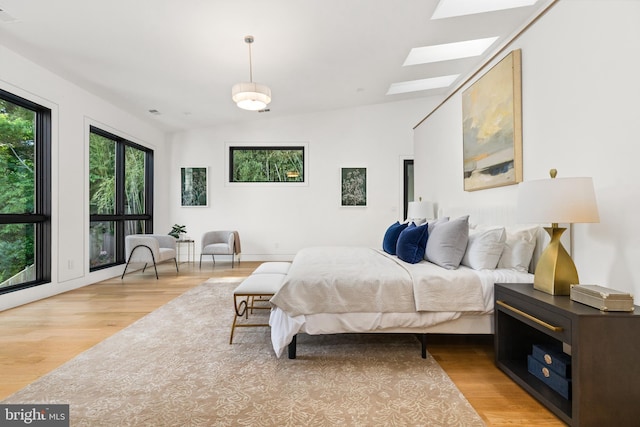 3554 Military Rd, Arlington, VA 22207 - bedroom with wood finished floors and a skylight