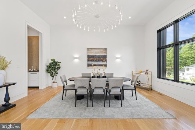 3554 Military Rd, Arlington, VA 22207 - dining area featuring wood finished floors and baseboards